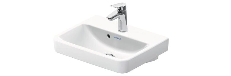 Duravit No.1 izlietne 55x46cm, balta ar maisītāja caurumu